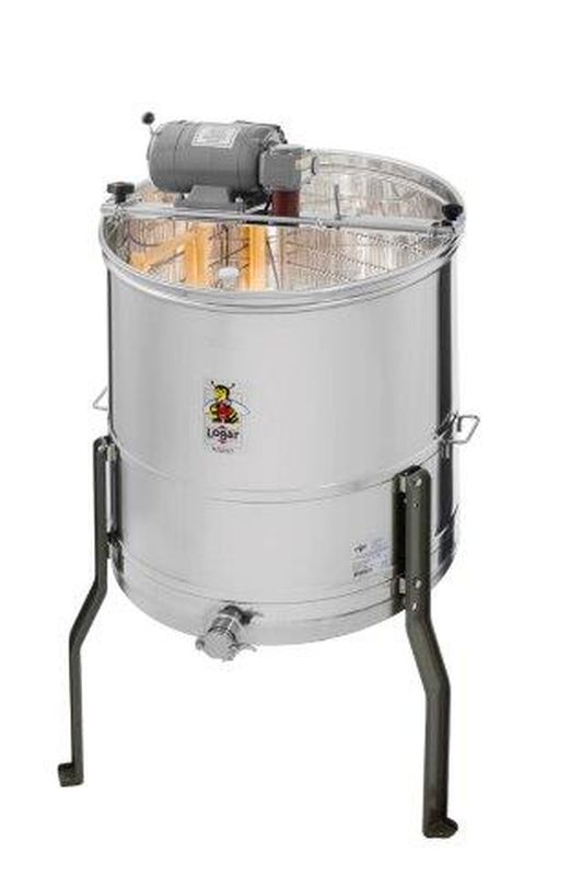 Extractor de miel Logar 4 cuadros con motor, tambor Ø63 cm (marcos 37 x 48 cm)
