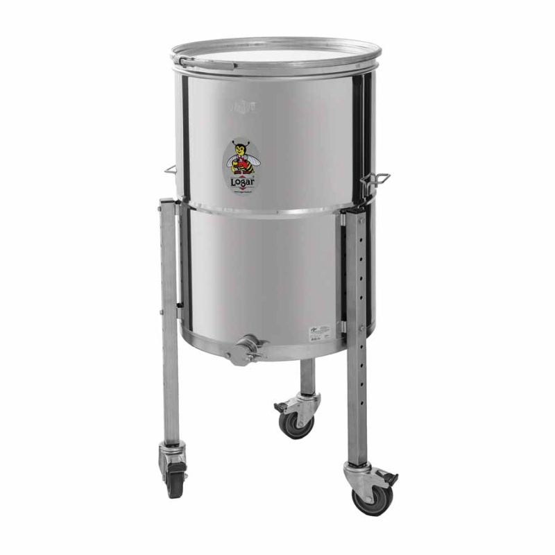 Depósito de llenado Logar 200 kg sobre ruedas, con fondo inclinado (Art. Nr. 7342)