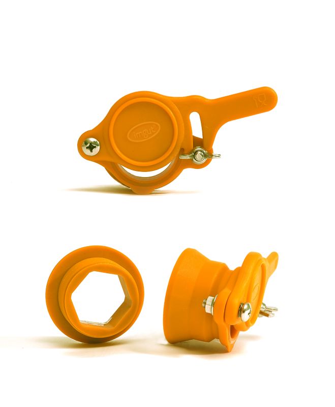 Grifo para miel 6/4'' de plástico con tuerca