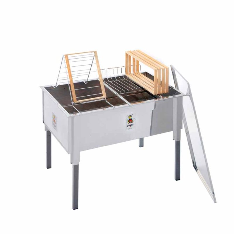 Bandeja descapsuladora Logar 103 cm con tapa AŽ, elevada – Art. Nr. 8021