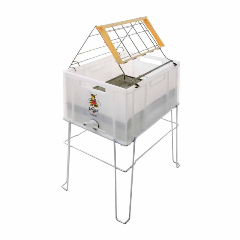 Bandeja para desopercular PVC con soporte y fondo de malla (horizontal)