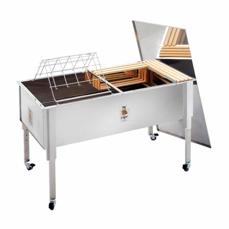 Cuba de desoperculado Logar con tapa de acero inoxidable