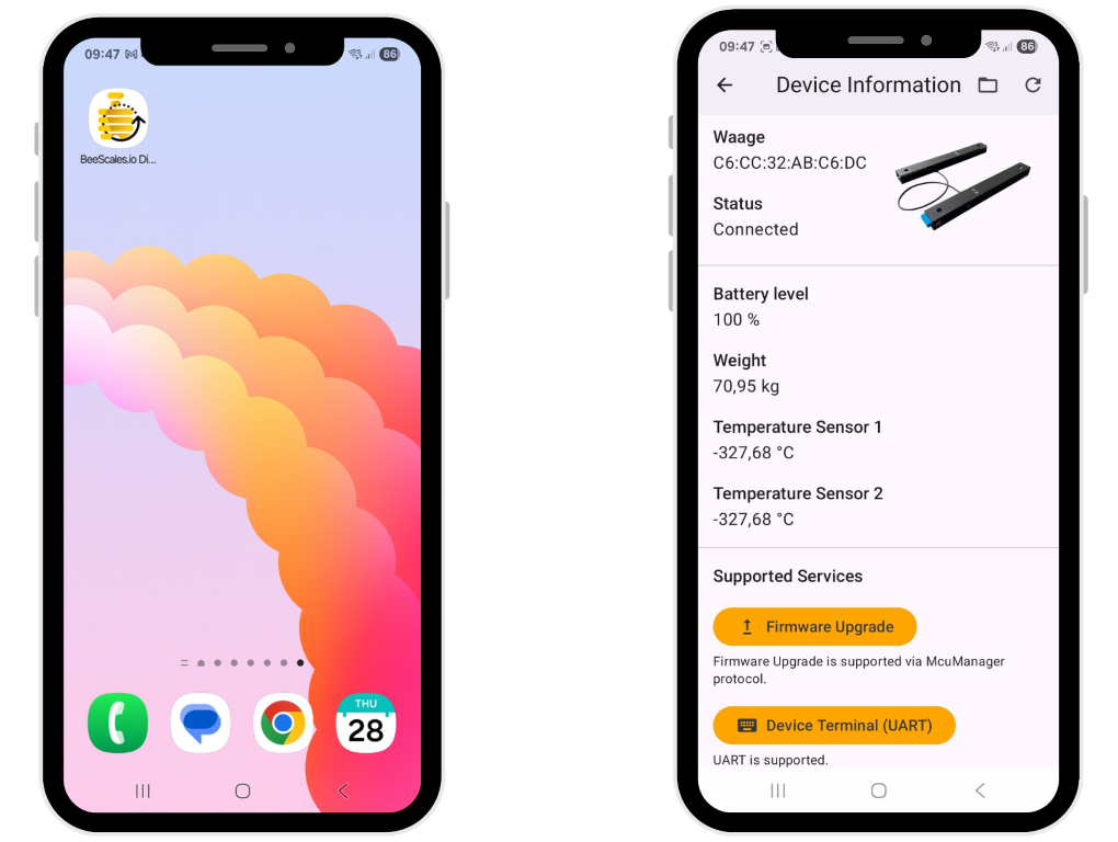 Actualización de firmware BeeScales Compact