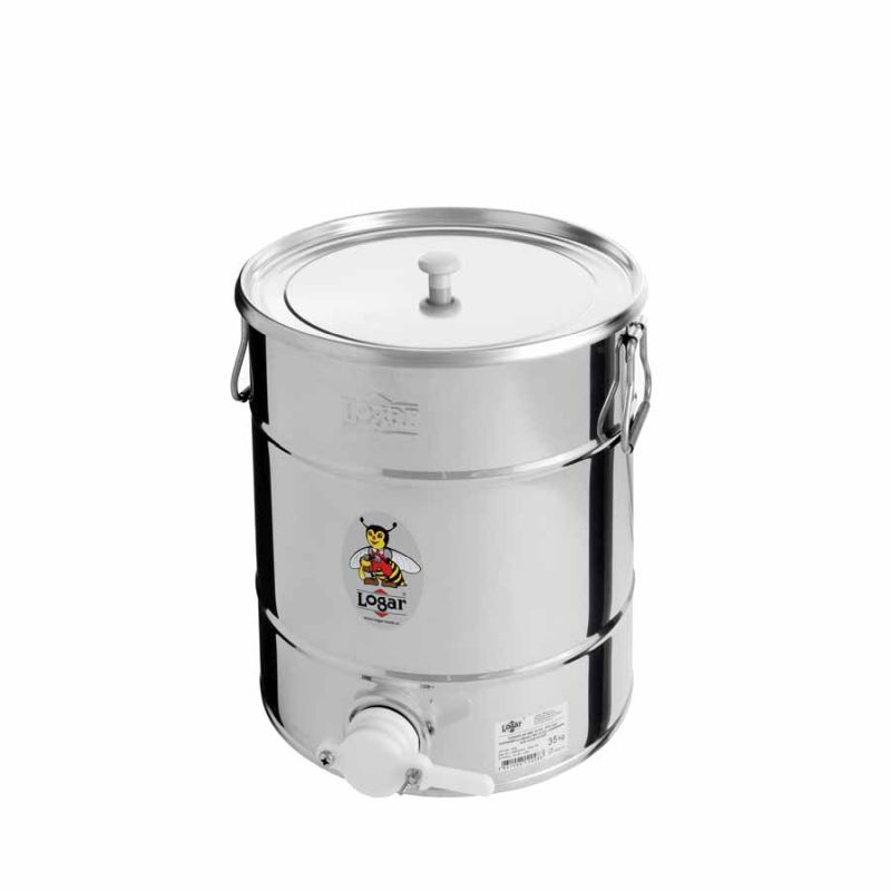 Recipiente de envasado Logar 35 kg, grifo de plástico (Art. Nr. 2008)