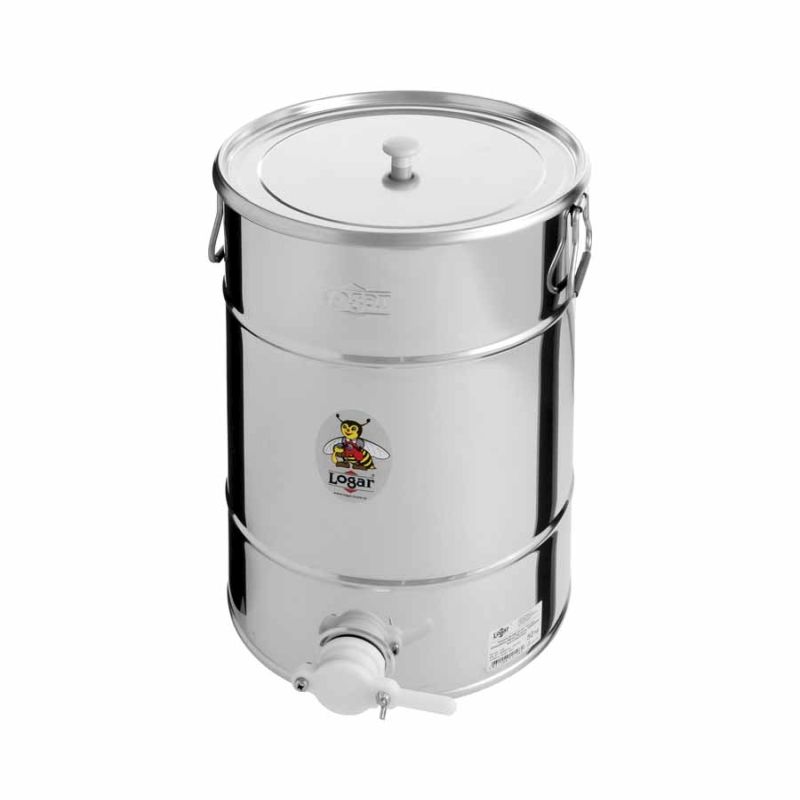 Recipiente de llenado Logar 50 kg con grifo de plástico para miel – Art. Nº 2108