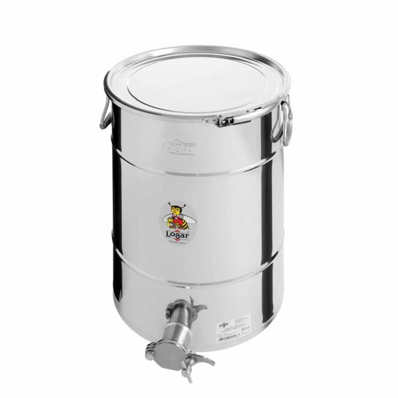 Recipiente de envasado Logar 50 kg con aro de sujeción y junta (Art. nº 2115)